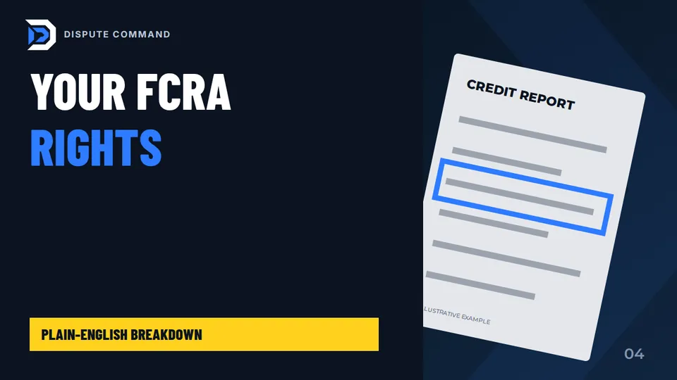 Video thumbnail: Your FCRA Dispute Rights in Plain English
